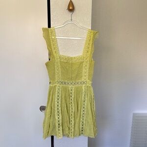 Free People Lemon Lace Dress